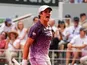 Joao Fonseca reacts at the French Open on May 29, 2026
