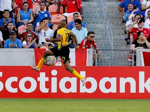 Rudolph Austin heads Jamaica to victory