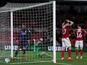 Nottingham Forest's Lewis Grabban scores their second goal on March 2, 2020