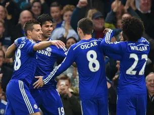 Costa, Hazard on target against 10-man WBA