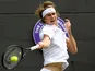 Alexander Zverev in action at Wimbledon on July 1, 2019