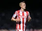 Stoke City midfielder Darren Fletcher in action during his side's Premier League clash with Everton