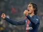 Edinson Cavani in action for PSG on January 19, 2019