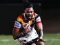Waqa Blake scores a try for Bradford Bulls during a Super League game.