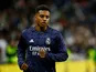 Real Madrid's Rodrygo during the warm up before the match on May 14, 2024