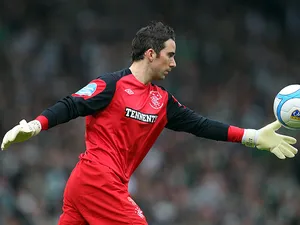 Rangers' Neil Alexander in action during the match against Celtic on March 20, 2011