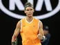 Rafael Nadal in action at the Australian Open on January 24, 2019