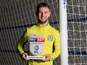Blackburn Rovers striker Adam Armstrong poses with his League One player of the month award for February 2018