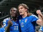 Moise Kean and Francesco Pio Esposito of Italy - March 26, 2026