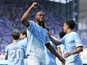 Manchester City's Antoine Semenyo celebrates on May 24, 2026.