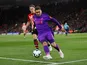 Liverpool's Roberto Firmino keeps the ball in play during the Premier League clash with Southampton on April 5, 2019