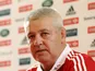 Lions coach Warren Gatland at a press conference on May 13, 2013
