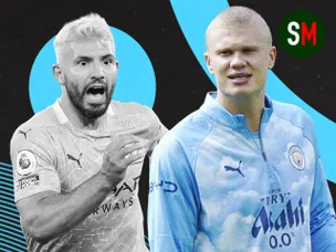 Haaland heads to new heights as Man City marksman breaks Aguero scoring record