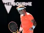 Rafael Nadal in action at the Australian Open in February 2021