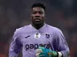 Andre Onana of Trabzonspor is seen during the Turkish Super League match between Galatasaray and Trabzonspor