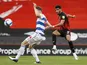 Bournemouth's Dominic Solanke in action against Queens Park Rangers in the Championship on October 17, 2020