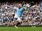 David Silva sticks it in during the Premier League game between Manchester City and Fulham on September 15, 2018