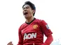 Manchester United's Shinji Kagawa celebrates scoring his third goal against Norwich on March 2, 2013