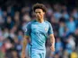 Manchester City winger Leroy Sane in action during his side's Premier League match against Everton at the Etihad Stadium on October 15, 2016