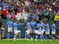 Manchester City's Jack Grealish celebrates after setting up Erling Braut Haaland to score the opener against Bayern Munich on July 23, 2022