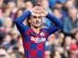 Antoine Griezmann celebrates scoring for Barcelona on February 15, 2020