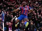 Jean-Philippe Mateta celebrates scoring for Crystal Palace on April 1, 2023