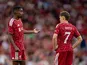 Alexander Isak and Florian Wirtz of Liverpool