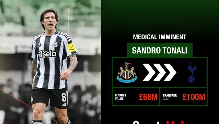 Tottenham transfer news: Sandro Tonali medical update now emerges ahead of club-record £100m move