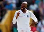 West Indies' Roston Chase celebrates on January 26, 2019