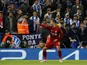 Liverpool striker Roberto Firmino celebrates scoring against Porto on April 9, 2019