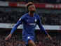 Tammy Abraham celebrates scoring the winner for Chelsea on December 29, 2019
