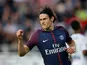 Paris Saint-Germain striker Edinson Cavani in action during a Ligue 1 clash with Amiens in May 2018
