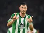Guido Rodriguez celebrates scoring for Real Betis on October 6, 2022