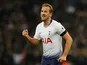 Harry Kane celebrates after scoring Tottenham Hotspur's second goal against Chelsea on November 24, 2018