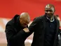Monaco manager Thierry Henry and Nice boss Patrick Vieira during their Ligue 1 clash on January 16, 2019