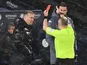 Aston Villa manager Dean Smith is shown a red card on January 20, 2021