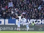 SPAL's Sergio Floccari celebrates scoring their second goal against Juventus with teammates on April 13, 2019