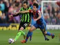 Crystal Palace's Mile Jedinak and Brighton's David Lopez battle for the ball on May 10, 2013