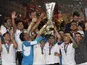 Sevilla celebrate winning the Europa League in 2016