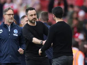 Roberto De Zerbi: 'I have big respect for Mikel Arteta'