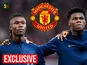 Aurelien Tchouameni/Eduardo Camavinga/Manchester United composite