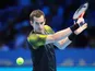 Andy Murray in action against Tomas Berdych