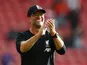 Liverpool manager Jurgen Klopp celebrates on August 17, 2019