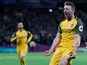 Dale Stephens celebrates scoring for Brighton on January 2, 2018