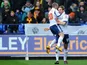Bolton Wanderers player Craig Dawson celebrates scoring against Hull City on February 23, 2013