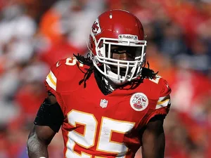 Kansas City RB Jamaal Charles in action against Denver on November 25, 2012