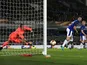 The visitors score their third during the Europa League group game between Everton and Atalanta on November 23, 2017