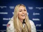 USA's Lindsey Vonn during a press conference on February 3, 2026