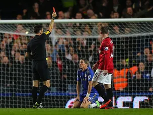 Torres, Ivanovic sent off for Chelsea