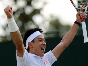 Nishikori eases past Kuznetsov